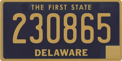 DE license plate 230865