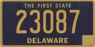 DE license plate 23087