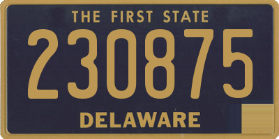 DE license plate 230875