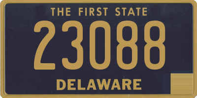 DE license plate 23088