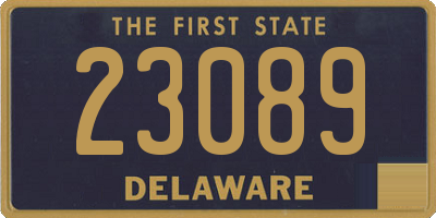 DE license plate 23089