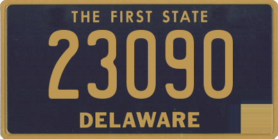 DE license plate 23090