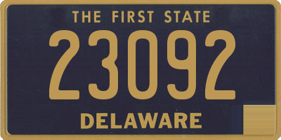 DE license plate 23092