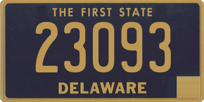 DE license plate 23093