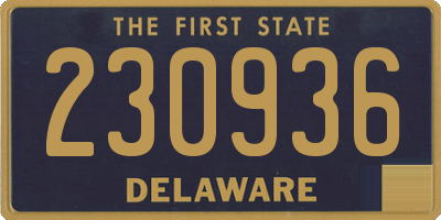 DE license plate 230936