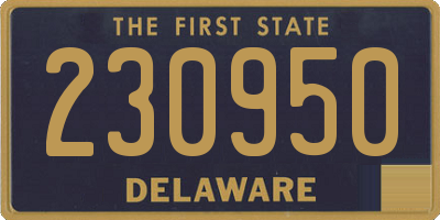 DE license plate 230950