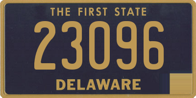 DE license plate 23096