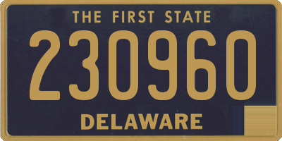 DE license plate 230960