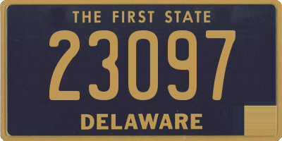DE license plate 23097