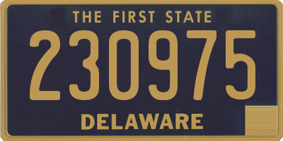 DE license plate 230975