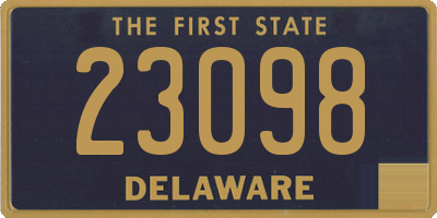 DE license plate 23098