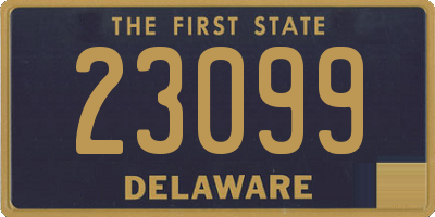 DE license plate 23099