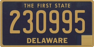 DE license plate 230995