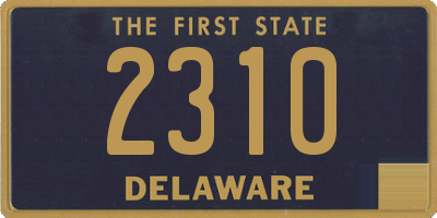 DE license plate 2310