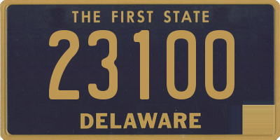 DE license plate 23100