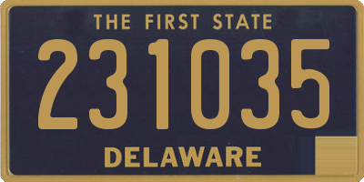 DE license plate 231035