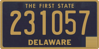 DE license plate 231057