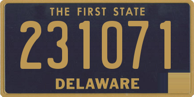 DE license plate 231071