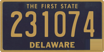 DE license plate 231074