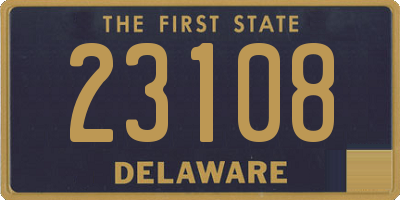 DE license plate 23108