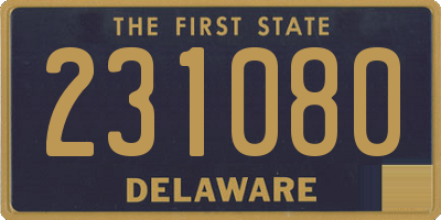 DE license plate 231080