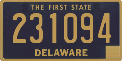 DE license plate 231094