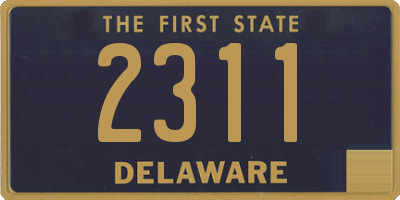 DE license plate 2311