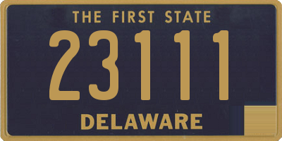 DE license plate 23111