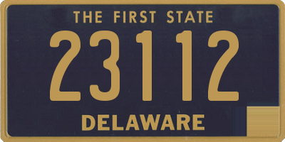 DE license plate 23112