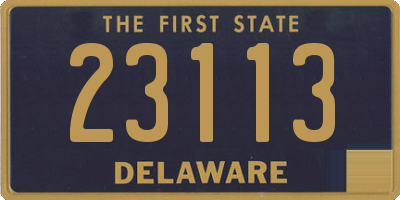 DE license plate 23113