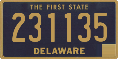 DE license plate 231135