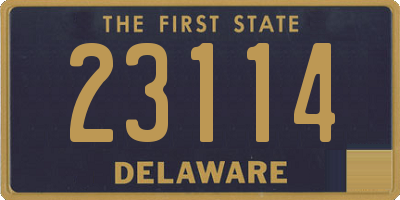 DE license plate 23114