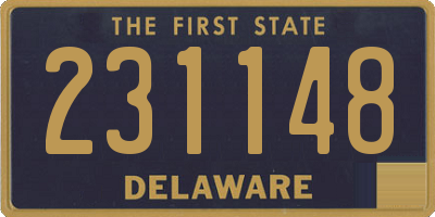 DE license plate 231148