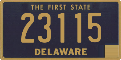 DE license plate 23115