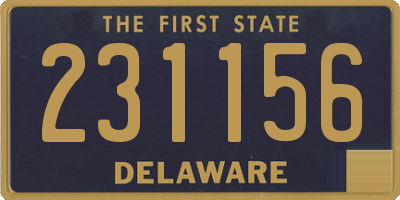 DE license plate 231156