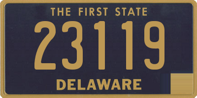 DE license plate 23119