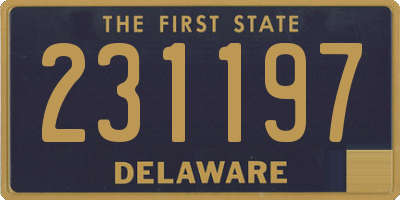 DE license plate 231197