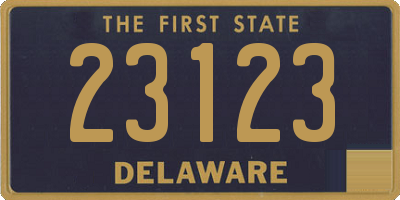 DE license plate 23123