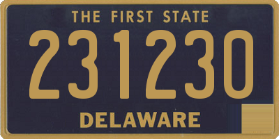 DE license plate 231230