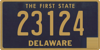 DE license plate 23124