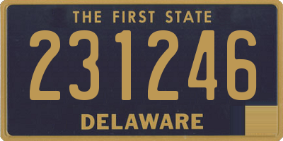 DE license plate 231246