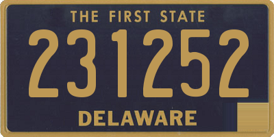 DE license plate 231252
