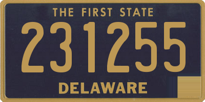 DE license plate 231255