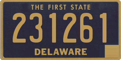 DE license plate 231261