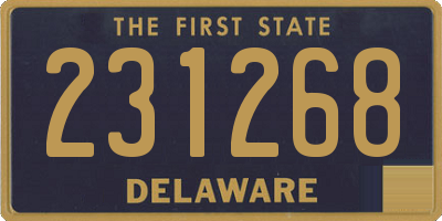 DE license plate 231268