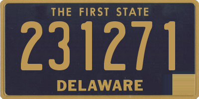 DE license plate 231271