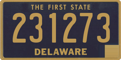 DE license plate 231273