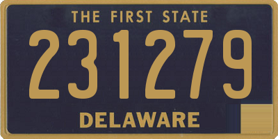 DE license plate 231279