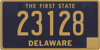 DE license plate 23128