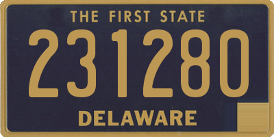 DE license plate 231280